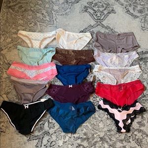 LOT 15 PAIR VICTORIA’s SECRET panties underwear S